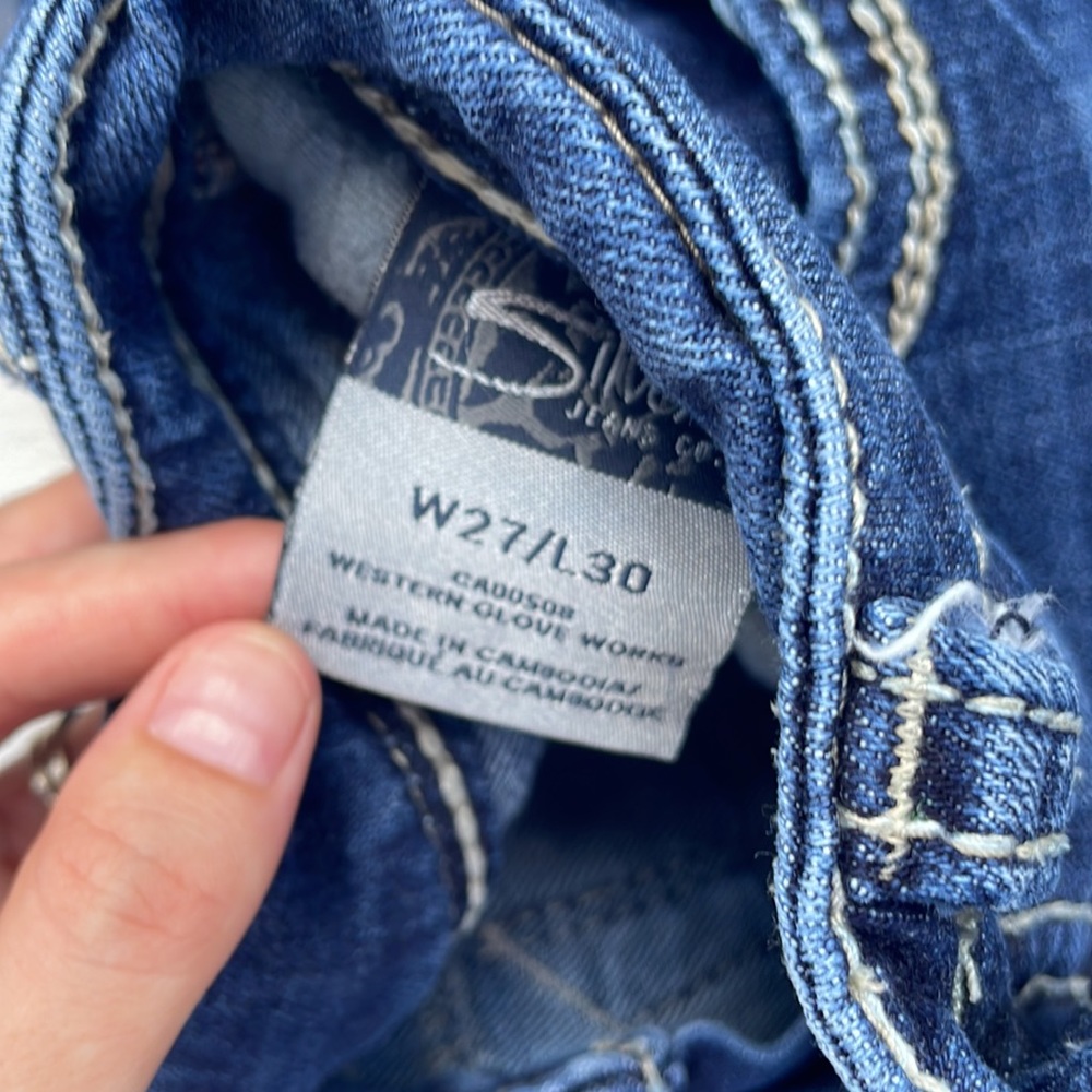 Silver jeans suki straight  size 27/30 - Picture 3 of 3